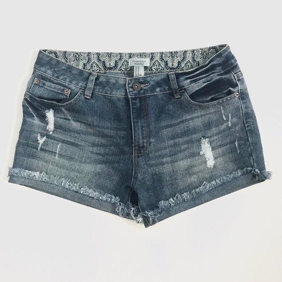 Forever 21 Pants - Forever 21 Premium Denim Distressed Fringe Shorts